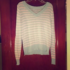 Striped mint sweater